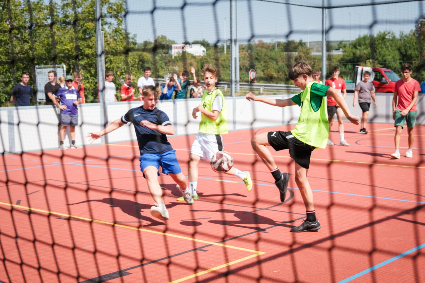 Fußballturnier am neuen Funcourt