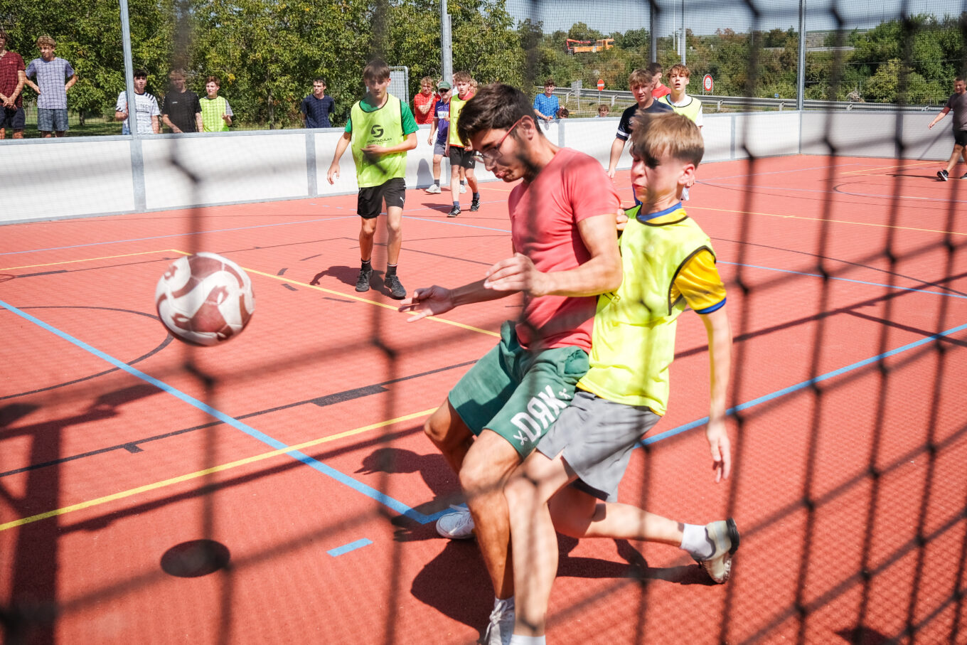 Fußballturnier am neuen Funcourt