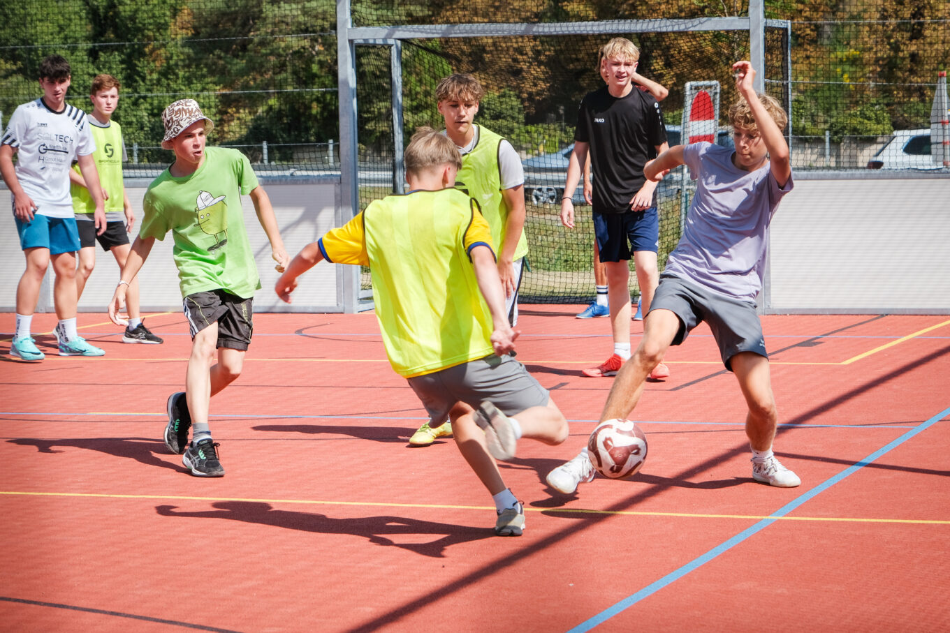 Fußballturnier am neuen Funcourt