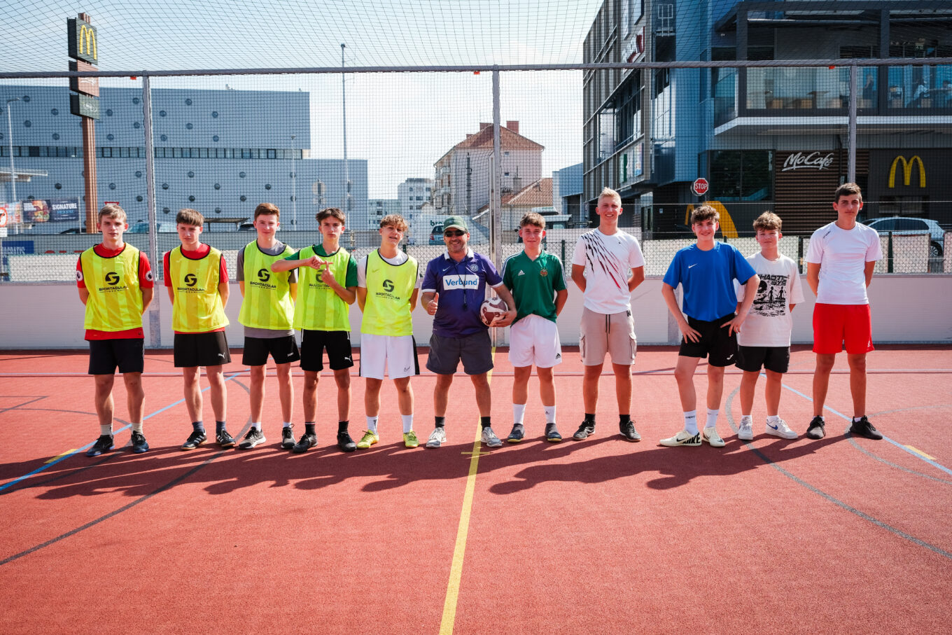 Fußballturnier am neuen Funcourt