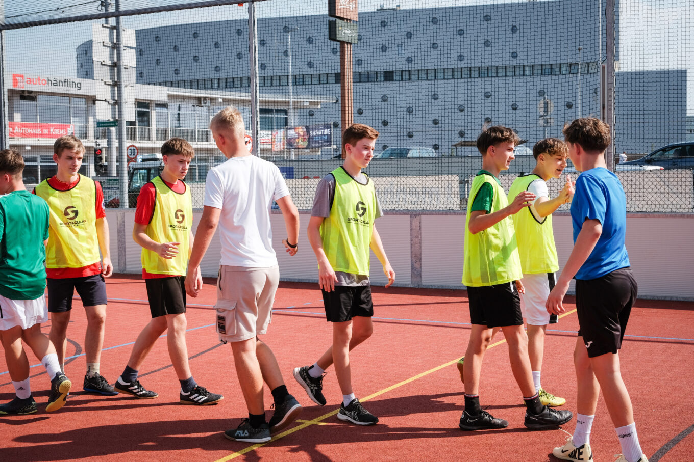 Fußballturnier am neuen Funcourt