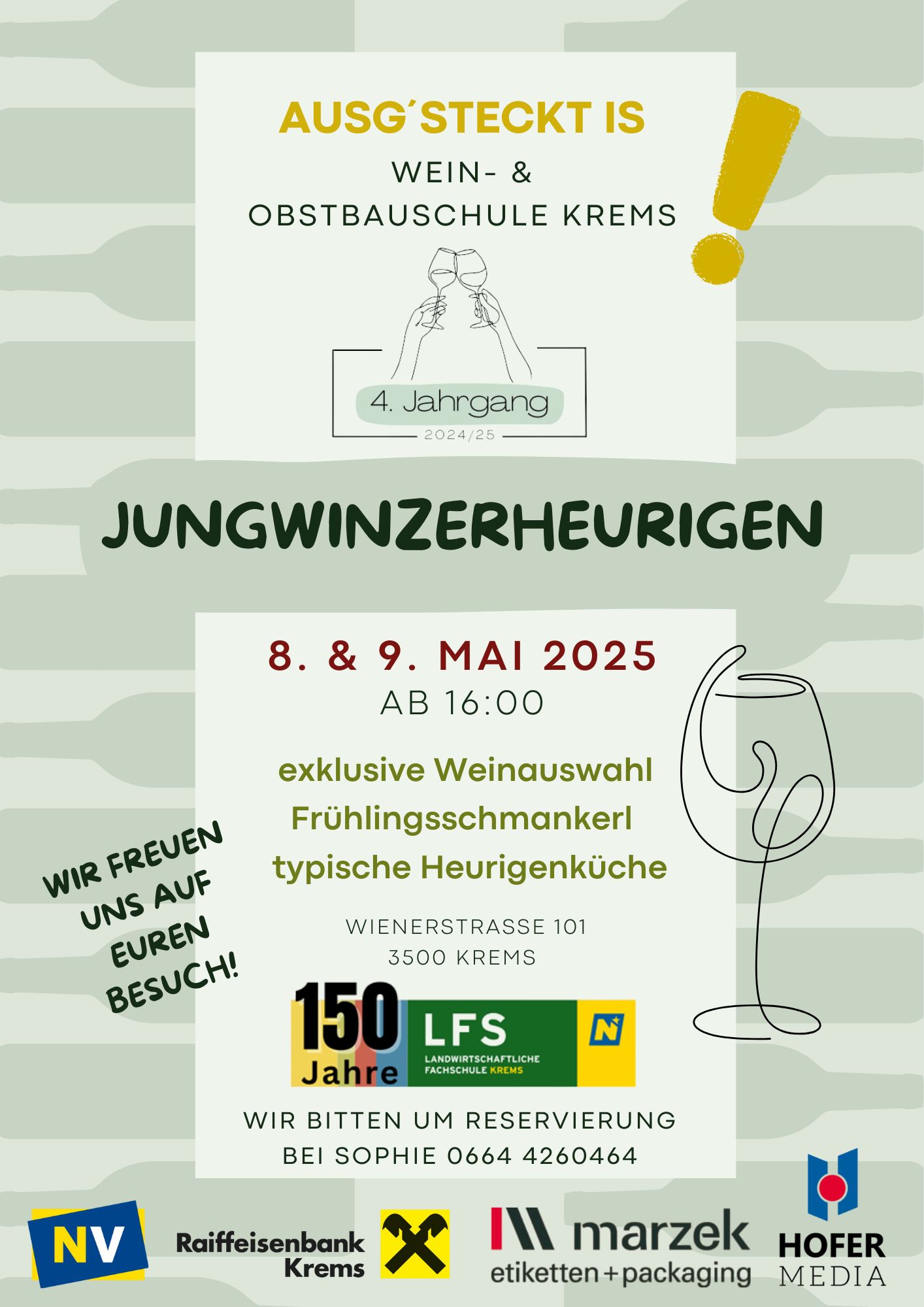 Jungwinzerheurigen Plakat Jungwinzerheurigen Plakat