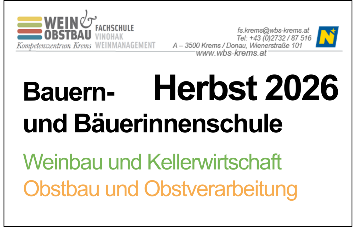 Bauern- und Bäuerinnenschule ab Herbst 2026